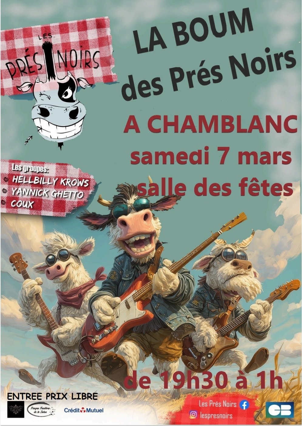 concert la boum des Près Noirs